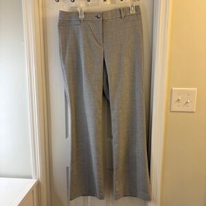 Loft Gray Curvy Trouser Pant Size 8